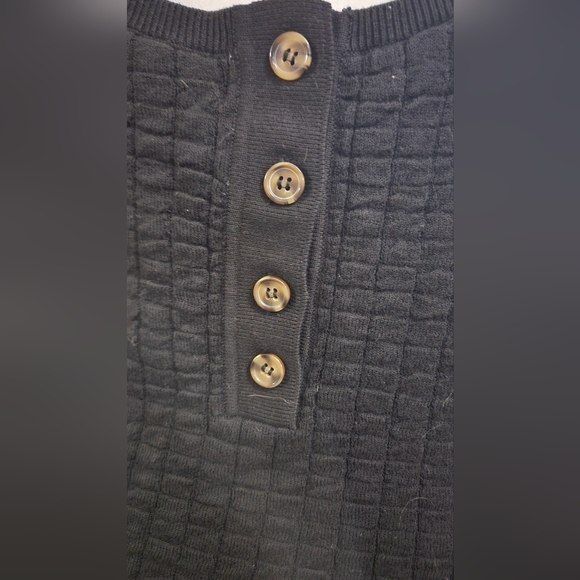 FREE PEOPLE Beach Short N Sweet Sweater Minidress - Black. Size Med NWT - Picture 9 of 13